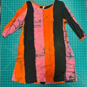 Krobo Dress in Carmine